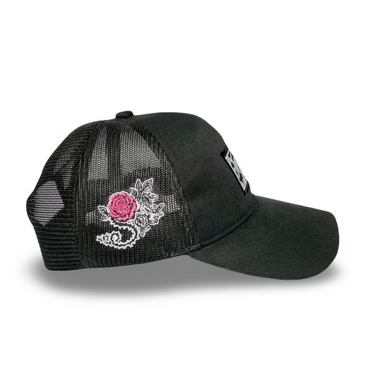 Rose trucker cap